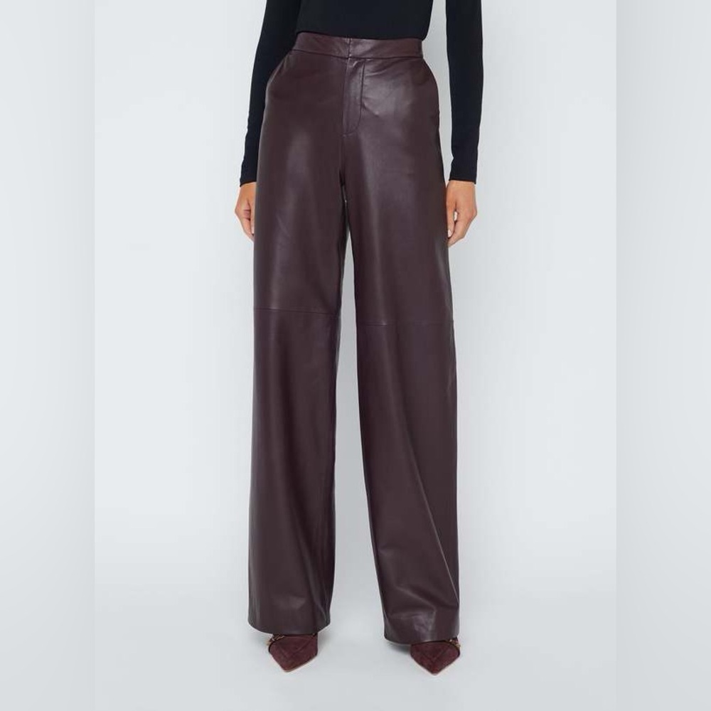 L'AGENCE LIVVY STRAIGHT LEG TROUSER Pants - DARK SYRAH SZ 2